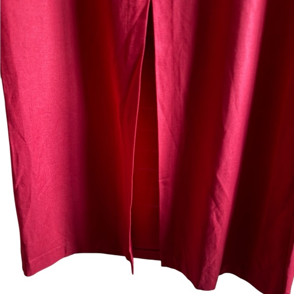 Steilmann Red Wool-Blend Midi Sheath Dress (US 6) - Picture 7 of 15